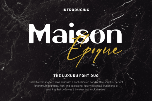Maison Époque Duo: A Modern Typeface for Web Design